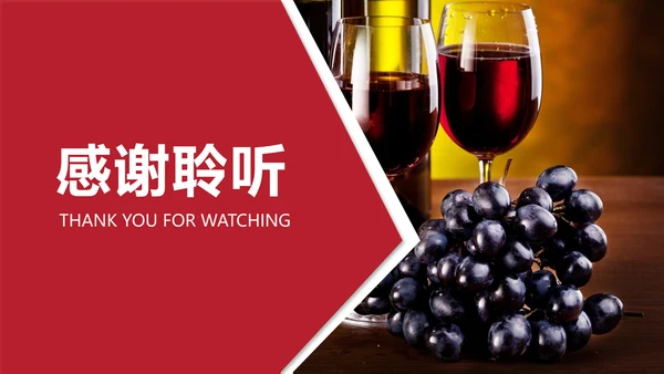 高档红酒葡萄酒产品介绍ppt模板
