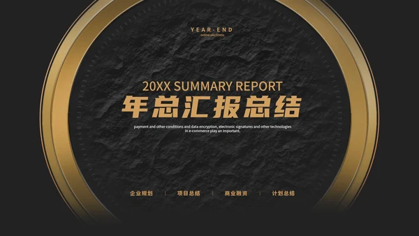 经典年终汇报PPT模板