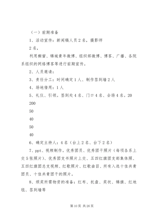 五四颁奖典礼活动总结.docx