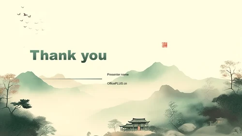 绿色中国风通用PPT主题