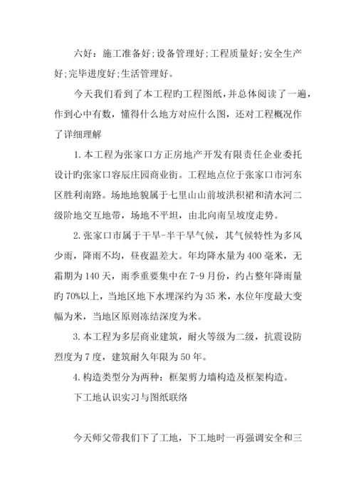 建筑专业实习周记.docx