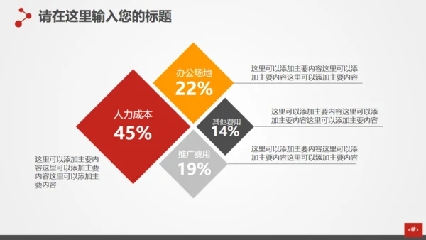 主题演讲者麦克风通用PPT模板