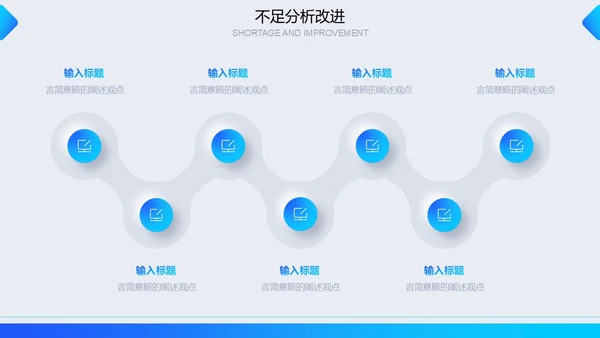 蓝色简约新拟态微粒体年度工作汇报汇报报告通用PPT模板工作总结