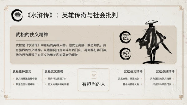 黄色中国风经典文学作品赏析PPT