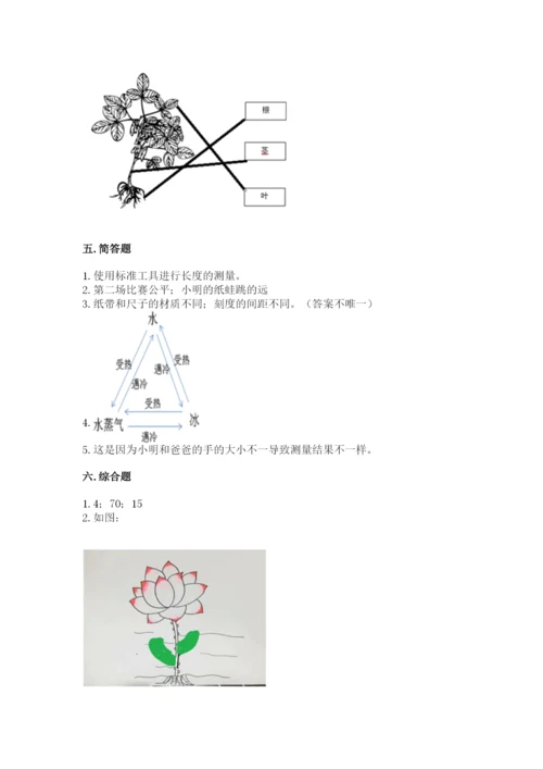 教科版一年级上册科学期末测试卷（考试直接用）.docx