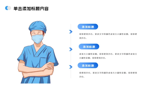 医疗医院护理宣传医学医生工作总结汇报PPT模板