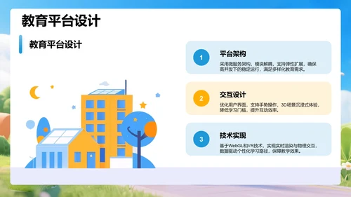 蓝色3D风学习成果PPT