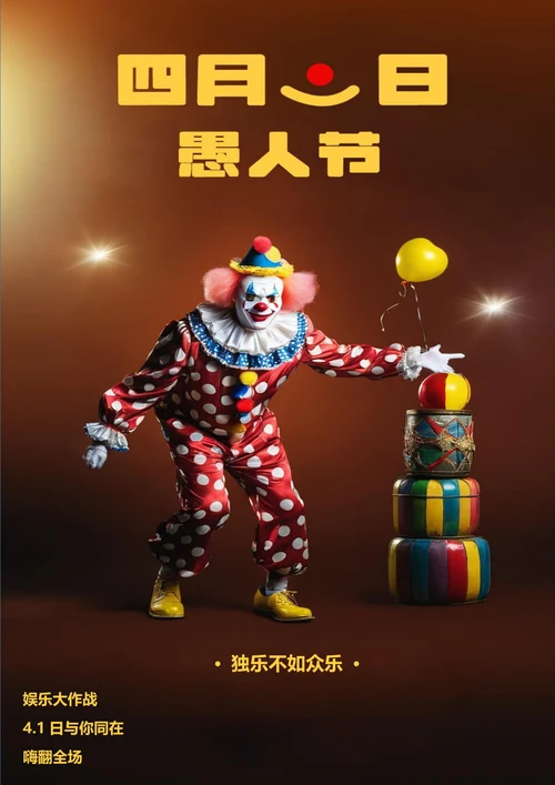 独乐不如众乐愚人节海报