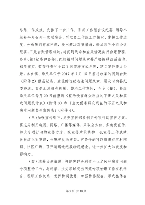 群众身边不正之风和腐败问题整治方案.docx