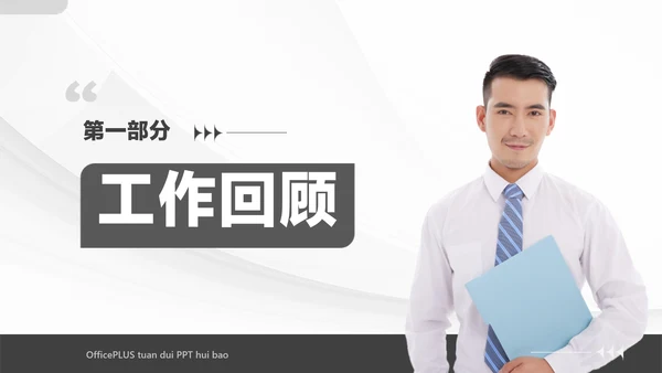 白色商务风企业工作汇报PPT套装