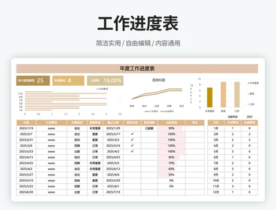 工作流程进度表