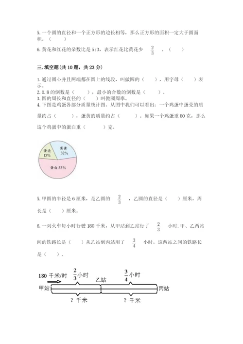 2022六年级上册数学期末测试卷【易错题】.docx