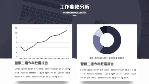 年终总结工作商务风通用PPT模板
