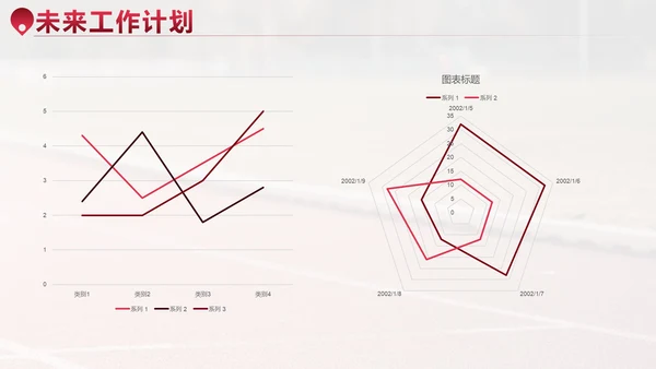 红色渐变实景新起点新征程年度汇报PPT模板
