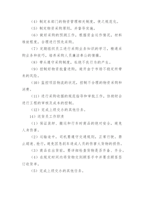 食材食品原料配送人员岗位分工制度.docx