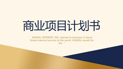 高端创业融资计划书商业项目计划书动态PPT