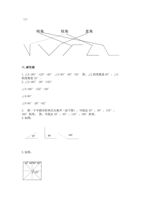 北京版四年级上册数学第四单元 线与角 测试卷及参考答案【轻巧夺冠】.docx