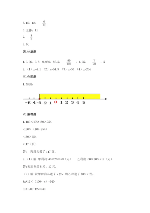 北京版六年级下册期末真题卷（典优）.docx
