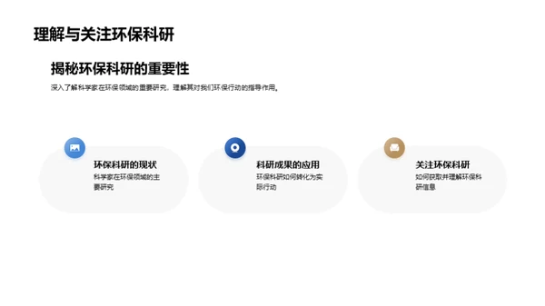 科学驱动环保行动