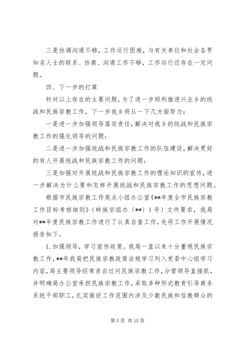 宗教工作自查报告文集.docx