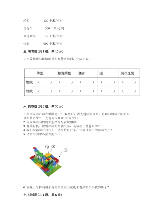 教科版科学三年级下册 期末测试卷含答案【最新】.docx