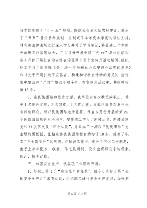 水管站半年党建工作汇报材料 (7).docx