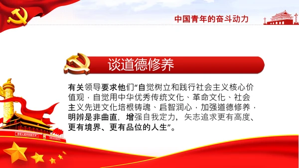 青年学习中国共产党成立100周年讲话PPT