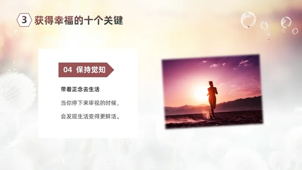 清新简约蒲公英3月20日国际幸福日追求幸福建设未来PPT