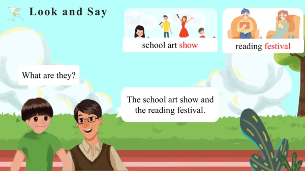 Unit 4 When is the art show Part A Let's talk课件（46