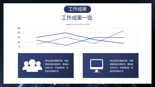 商务科技风工作总结汇报PPT模板