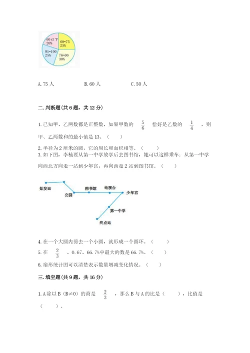 小学数学六年级上册期末考试试卷必考题.docx