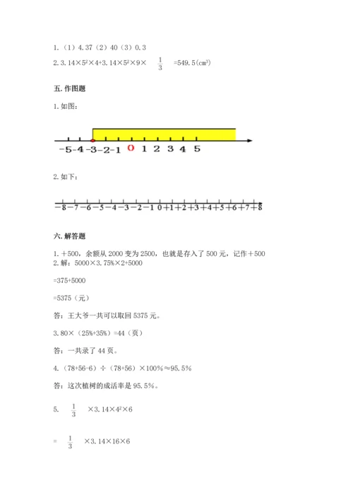 （小升初）六年级下册数学期末测试卷重点.docx