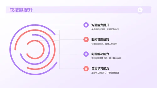紫色插画风实习汇报PPT模板