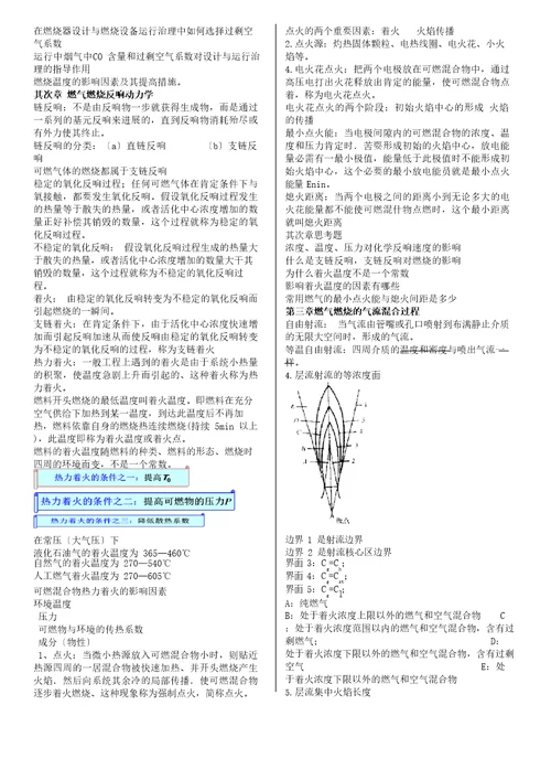 燃气燃烧与应用知识点