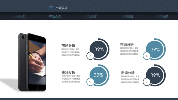 稳重详细内容商业计划书PPT模板