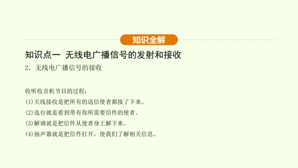 人教版 初中物理 九年级全册 第二十一章 信息的传递 21.3 广播、电视和移动通信课件（28页pp