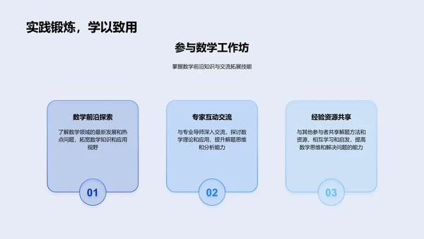 数学课程内容与应用
