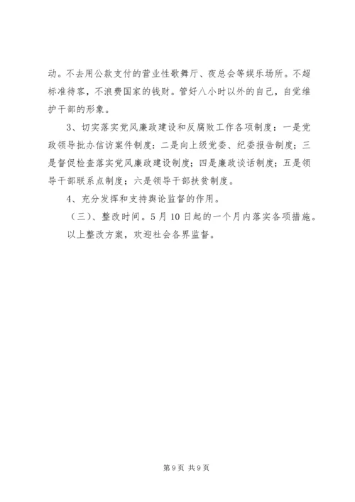 领导个人整改方案(经贸) (2).docx