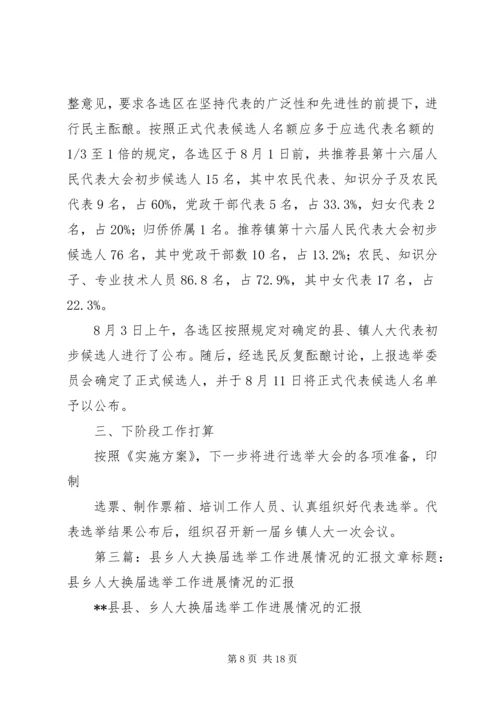 人大换届进展情况汇报.docx