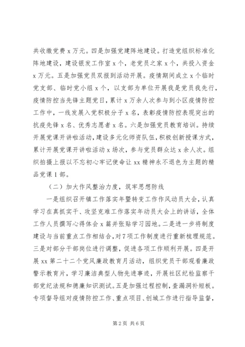 乡镇工作总结及某年计划.docx