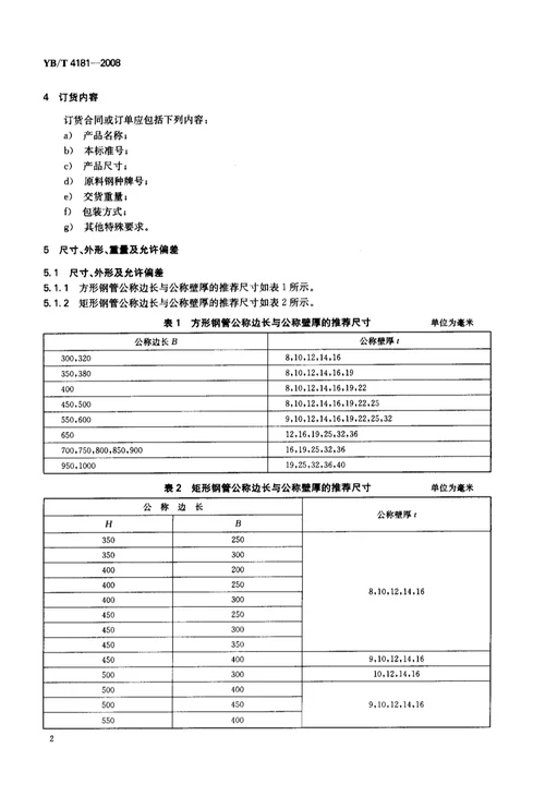 双焊缝冷弯方形及矩形钢管