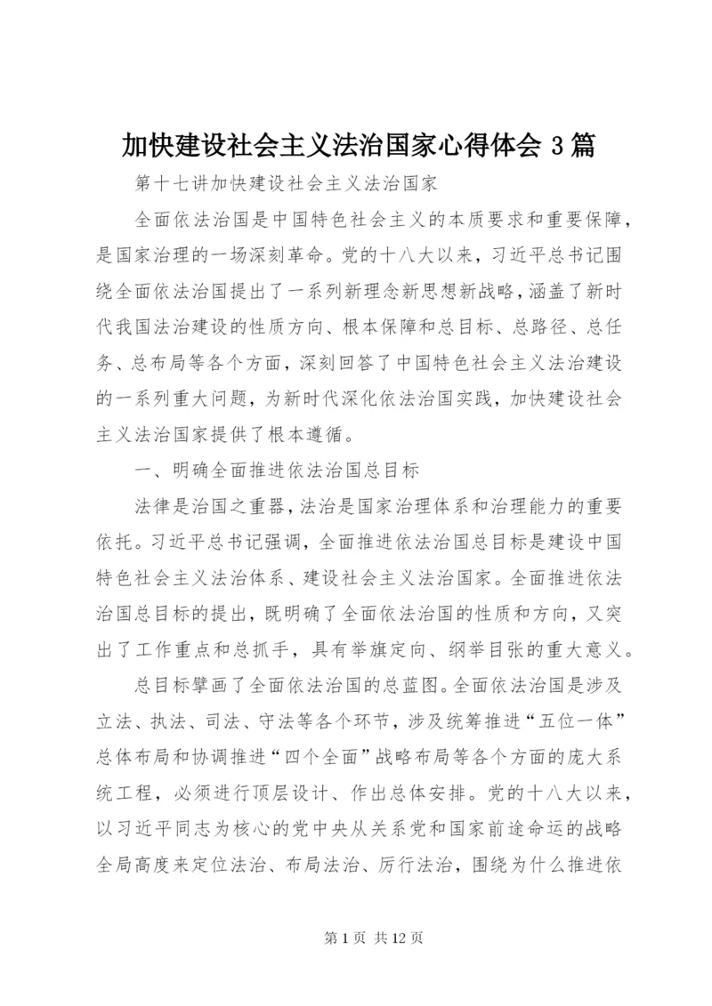 加快建设社会主义法治国家心得体会3篇 (4).docx