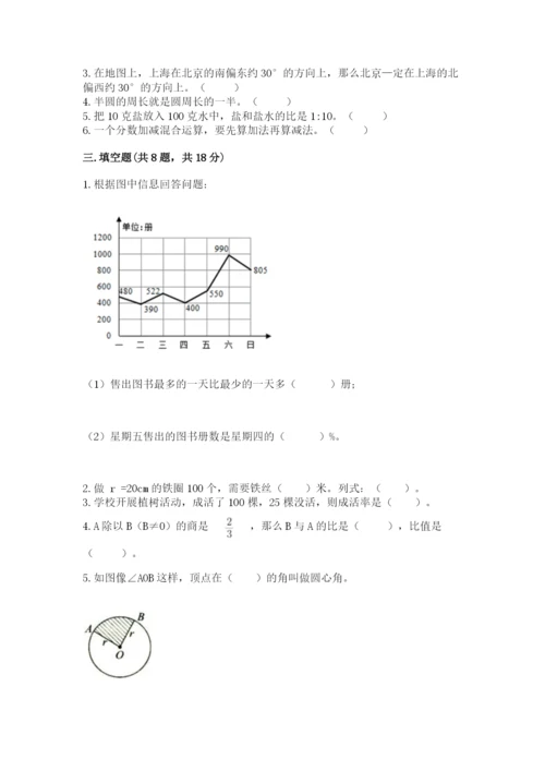 小学数学六年级上册期末卷附参考答案（能力提升）.docx