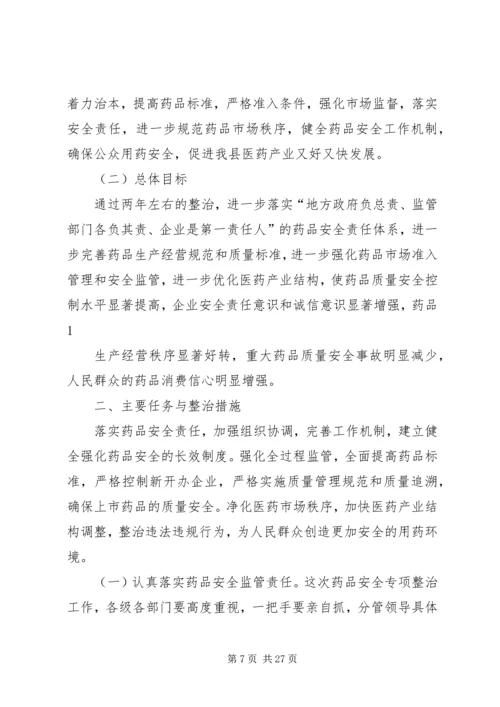 药品安全专项整治工作方案.docx