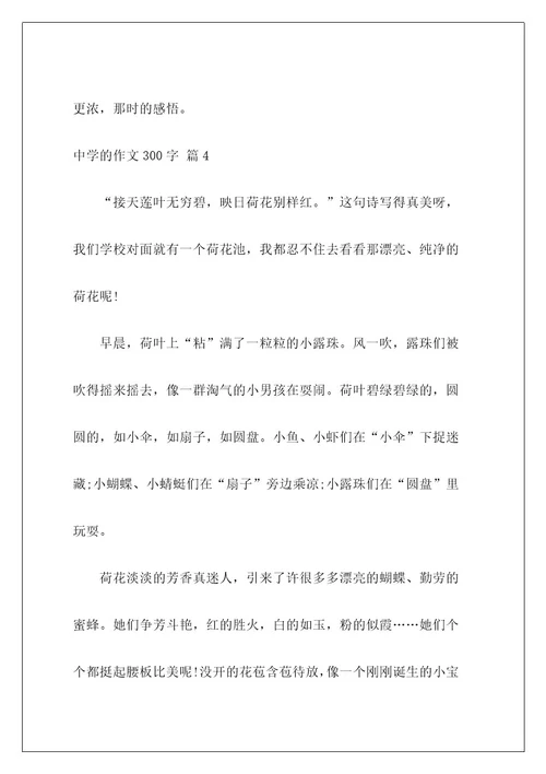 高中的作文300字65