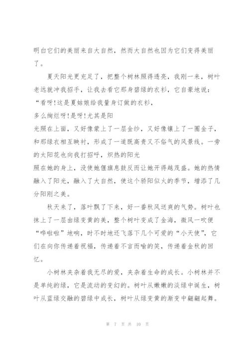 自然之旅高一作文5篇.docx