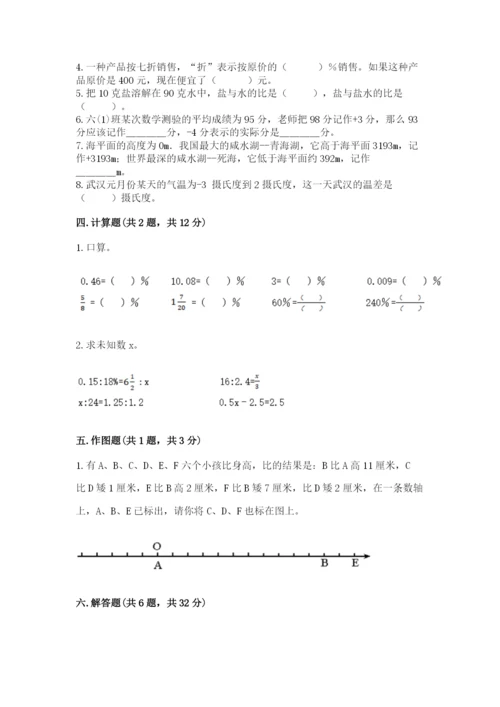 云和县六年级下册数学期末测试卷（模拟题）.docx