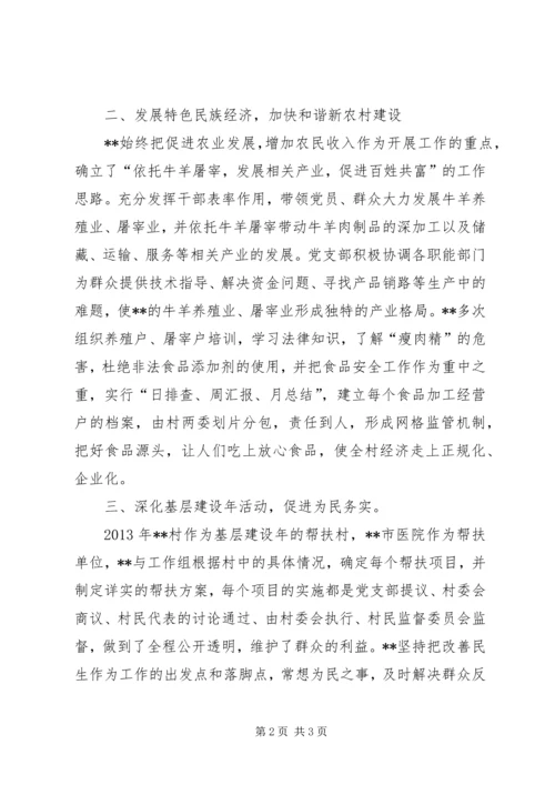 村党支部汇报材料.docx