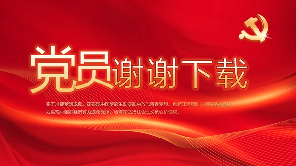 红色党支部党员代表大会工作总结PPT