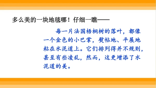 【同步课件】 5.铺满金色巴掌的水泥道   课件（2课时）